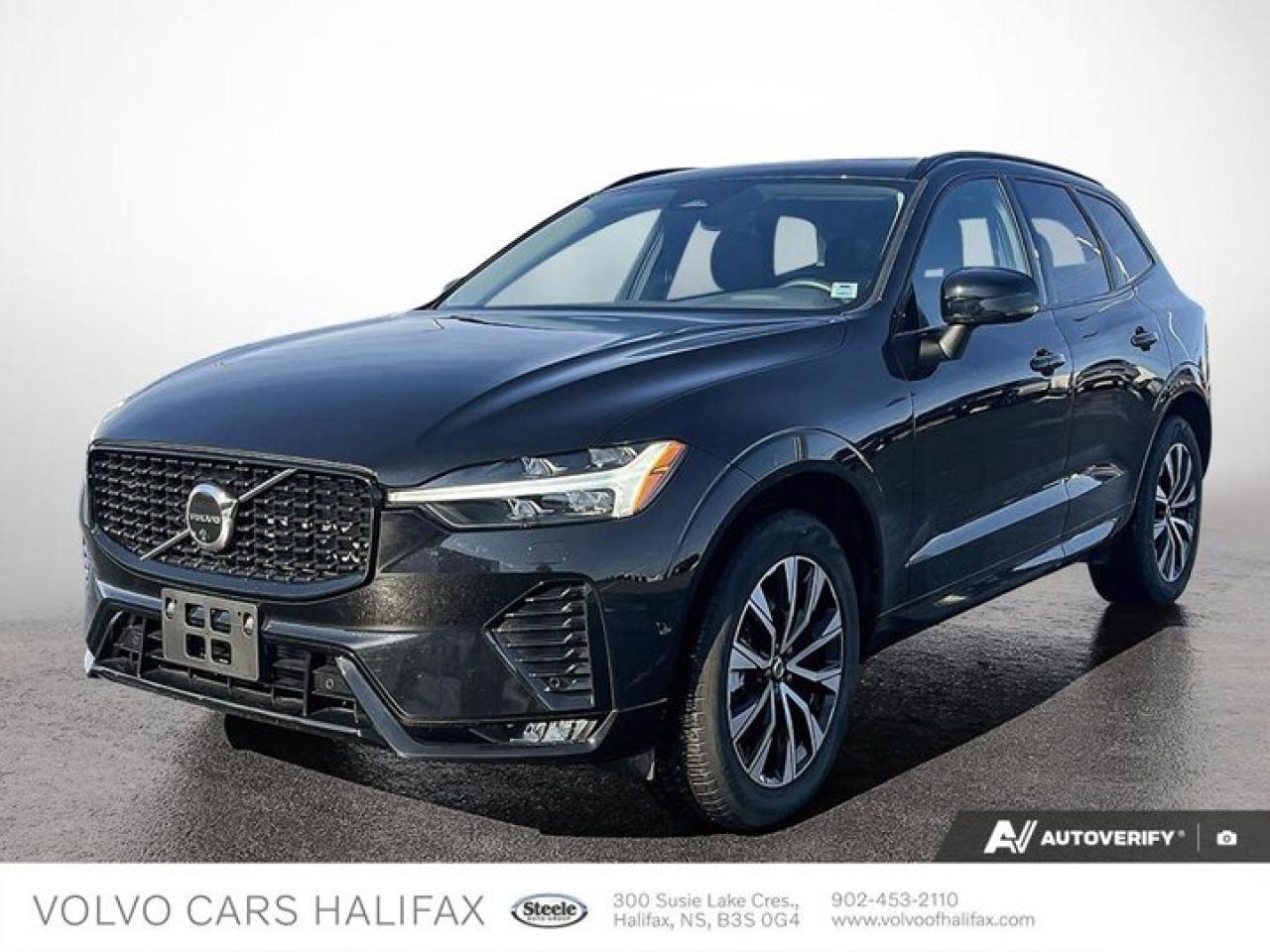 This *2025 Volvo XC60 Plus Dark Theme AWD* with *11,003 km* has completed a *Volvo Certified Pre-Owned (CPO) inspection and service*, along with a full mechanical inspection, brake and tire measurement, road test by a certified technician, and professional interior and exterior detailing, and it *passed inspection without requiring corrective mechanical repairs*. Finished in *Onyx Black* with a *Charcoal interior*, this midsize luxury SUV is powered by Volvos *B5 mild-hybrid engine paired with an automatic transmission and AWD*, delivering efficient performance and confident year-round capability. The *Plus Dark Theme* trim provides a well-balanced combination of comfort and contemporary styling, and this example is equipped with the *Climate Package* for added cold-weather comfort. This *one-owner XC60 with a clean accident history* presents a low-kilometer, well-maintained option for buyers considering a late-model premium SUV. We invite you to *book a viewing and test drive* to determine if this Volvo XC60 fits your needs.Visit us today at Volvo Cars Halifax, 300 Susie Lake Crescent, Bayers Lake.Certified by VolvoWhen you buy a Certified by Volvo vehicle, youre getting more than a great previously owned vehicle. Youre getting our commitment to your satisfaction. We accept only the best pre-owned Volvos, and we make them even better with our signature quality and safety.-SUPERIOR VEHICLES. EXCEPTIONAL VALUE.Each Certified by Volvo vehicle has to meet the strictest criteria, and is backed by our best-in-class warranty.-COMPREHENSIVE INSPECTION STANDARDSEach model has to pass a rigorous 170-point test, history investigation and thorough inspection before we issue CarFax certification. All pre-owned vehicles receive the latest software upgrades, and Volvo-approved checks to certify they meet our safety, performance, and appearance standards.- 5 Year / Unlimited Mileage WarrantyThe factory-backed warranty fully covers every part of your Certified by Volvo vehicle that is not specifically excluded, including the replacement or repair of thousands of components. We also include free roadside assistance and a zero deductible for all warranty visits. You also have the option to add up to 5 years of extra coverage with Volvo Increased Protection.**Calculated from the original in-service date and zero kilometers.BUY SAFE, DRIVE SAFEYour best pre-owned vehicle buying experience. Why choose Volvo Cars Halifax?Our best price upfront. Zero hassles. Competitive market based no-haggle price is the same online as it is on the lot, and we offer great flexible financing & leasing options.Extraordinary reconditioning to meet our high standards. We provide documentation including Carfax reports.Expert knowledge and full disclosure pricing up front that you can understand.On line virtual trade assessments on your current car. With the right information you provide, we will give you a value your current car is worth on trade based on the current market***An extraordinary ownership experience after the sale with top rated services and communication.-although every precaution has been made to depict this vehicle accurately, some data may be lost or reconfigured on upload. Please contact us directly to confirm actual vehicle equipment and details. It is the sole responsibility of the purchaser to verify all options to be accurate.***final assessment by Volvo Cars Halifax in person prior to contract/deal finalization to confirm actual condition and validation of trade in offer.