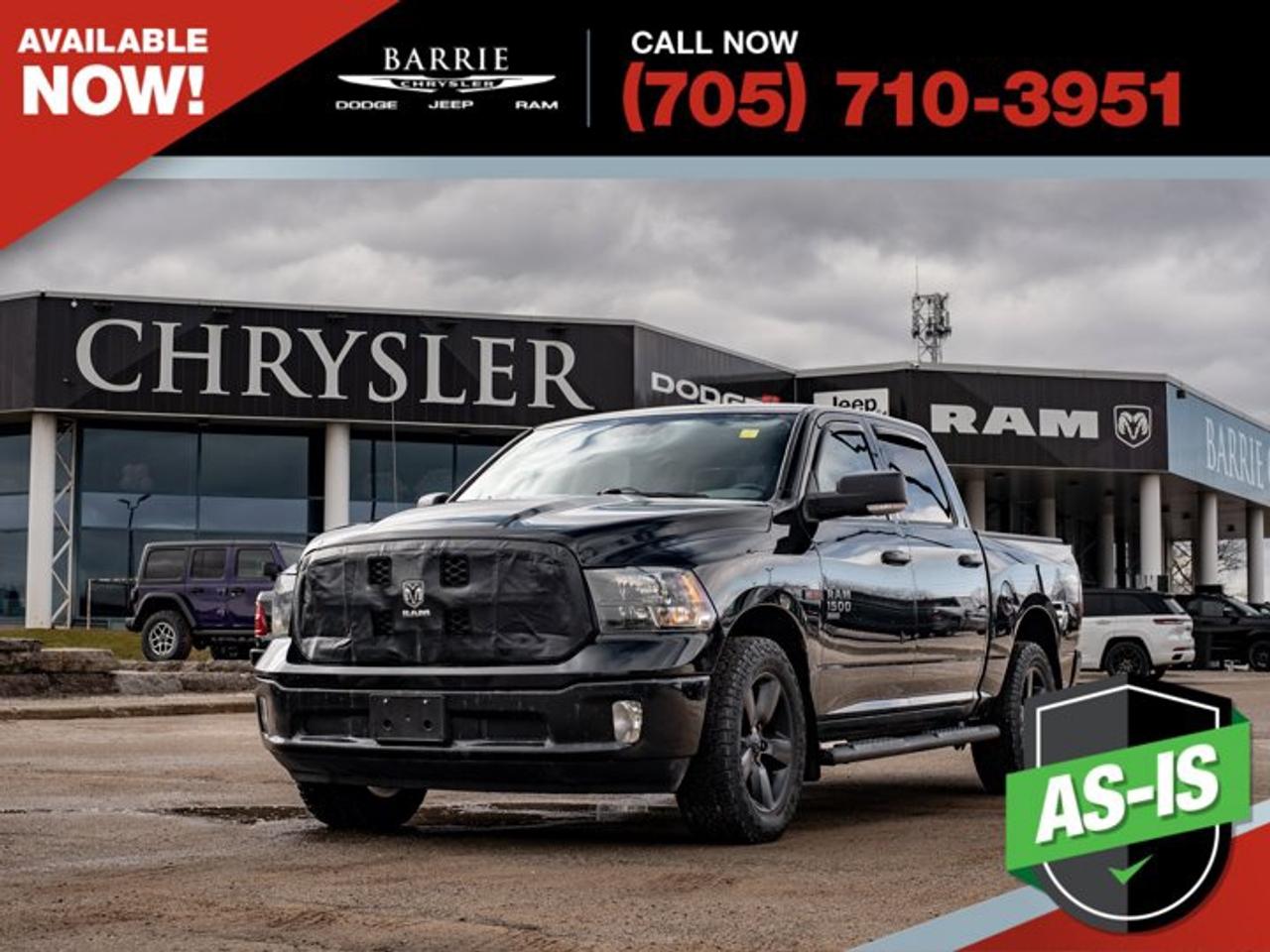 CARFAX Canada No Reported AccidentsYou certify, you save on As-Traded vehicles!*Vehicle Sold AS-IS*The motor vehicle sold is being sold as is and is not represented as being in roadworthy condition, mechanically sound or maintained at any guaranteed level of quality. The vehicle may not be fit for use as a means of transportation and may require substantial repairs at the buyers expense. It may not be possible to register the vehicle to be driven in its current condition.We pay cash for cars, even if you dont buy one from us!Diamond Black Crystal Pearlcoat 2019 Ram 1500 Classic SLT 4D Crew Cab EcoDiesel 3.0L V6 8-Speed Automatic 4WDWe utilize real-time third-party software to price our vehicles, ensuring they align with the daily average market price. For that reason, our vehicles are priced competitively.We have over 100 pre-owned vehicles available onsite, with extra off-site inventory available at all times. Prices are plus HST and licensing fee.Awards:* Motor Trend Canada Automobiles of the year