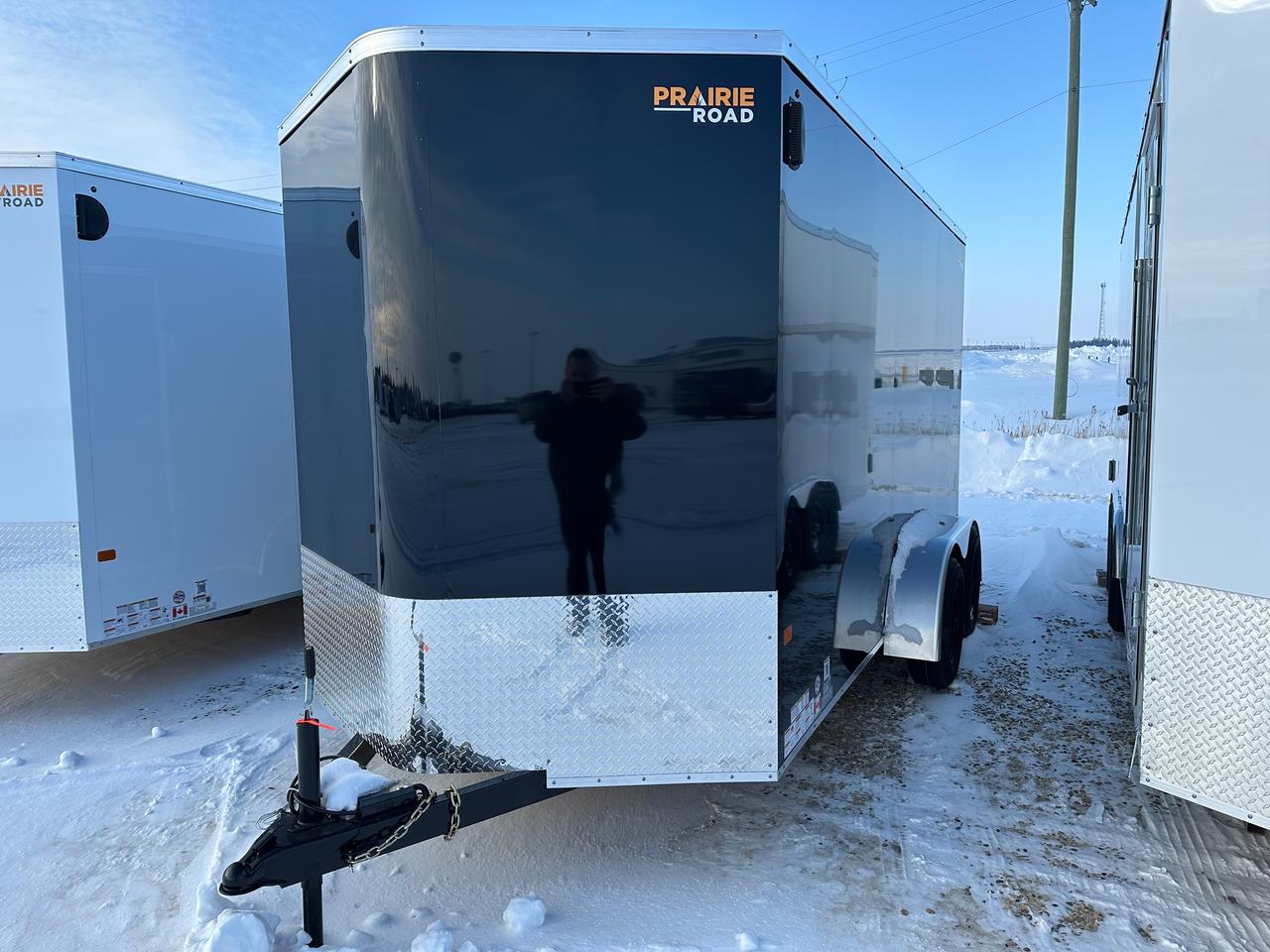 2026 Prairie Road Enclosed Cargo 7 x 14 Prairie Road Ramp Door Photo5