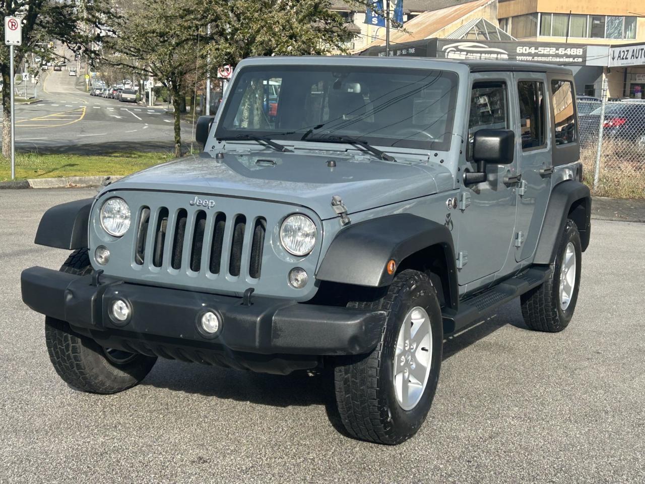 <p>Please check out our website<a href=https://milani.biz/> </a><strong><a href=https://milani.biz/>https://milani.biz/</a> for Carfax information.&nbsp;</strong></p><p> Come check out what&rsquo;s new at<strong> Milani Auto Sales!</strong><br>Proudly serving Burnaby for over 30 years.</p><p><strong>We buy, sell, and trade</strong> clean cars and trucks &mdash; with <strong>financing and leasing options (OAC) and easy bi-weekly payments!</strong></p><p> Independent vehicle inspection complete<br> Vehicle history report included</p><p>Looking for <strong>One Owner,</strong>&nbsp; this rugged 2015 Jeep Wrangler Sport, available at Milani Auto Sales, is ready to take you there. This iconic SUV, boasting a classic grey exterior, is built to conquer any terrain, from city streets to off-road trails. With its powerful 6-cylinder engine and dependable 4-wheel drive, youll have the confidence to explore with ease. This Wrangler has 200,571km on the odometer.</p><p>This four-door Wrangler Sport is more than just a vehicle; its a statement. Its a symbol of freedom, versatility, and the spirit of exploration. Perfect for weekend getaways, family adventures, or simply navigating the daily commute with unmatched style, the Wrangler Sport offers a driving experience unlike any other. Dont miss your chance to own a piece of automotive history.</p><p>Here are some of the features that make this 2015 Jeep Wrangler Sport stand out:</p><ul><li><strong>Unleash the Power:</strong> Experience the thrill of a robust 6-cylinder engine, providing the performance you need for any adventure.</li><li><strong>Go Anywhere Capability:</strong> Conquer any terrain with the legendary 4-wheel drive system, ensuring youre ready for whatever lies ahead.</li><li><strong>Iconic Design:</strong> Turn heads wherever you go with the Wranglers instantly recognizable and timeless design.</li><li><strong>Freedom of Choice:</strong> With its versatile SUV/Crossover body style, the Wrangler adapts to your every need.</li><li><strong>Adventure-Ready:</strong> The four-door configuration gives you and your passengers plenty of room to roam.</li></ul><p><strong><em>Powered by AutoIntelligence&trade;</em></strong> Vehicle information has been generated using artificial intelligence and is provided for informational purposes only. While efforts are made to ensure accuracy, please confirm all details directly with the dealer.</p><p>Find your next ride today!</p>