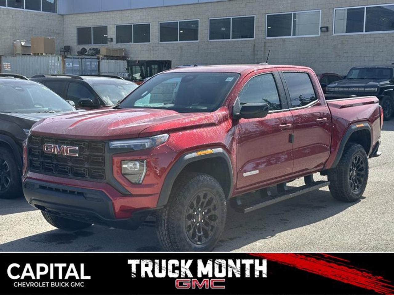 This GMC Canyon boasts a Turbocharged Gas I4 2.7L/ engine powering this Automatic transmission. VOLCANIC RED TINTCOAT, TRANSMISSION, 8-SPEED AUTOMATIC, 8L80 (STD), REAR AXLE, 3.42 RATIO.* This GMC Canyon Features the Following Options *LPO, BLACK ASSIST STEP (dealer-installed), LPO, ALL-WEATHER FLOOR LINER, 1ST AND 2ND ROWS includes GMC logo, (dealer-installed), ENGINE, TURBOMAX (310 hp [231 kW] @ 5600 rpm, 430 lb-ft of torque [583 Nm] @ 3000 rpm) (STD), ENGINE BLOCK HEATER, ELEVATION PREFERRED EQUIPMENT GROUP includes standard equipment, 3 YEARS SIRIUSXM, Wireless Apple CarPlay/Wireless Android Auto, Windows, remote Express-Down, all windows, Windows, power with driver Express-Up and Down, Windows, power rear, express down.* Visit Us Today *Youve earned this- stop by Capital Chevrolet Buick GMC Inc. located at 13103 Lake Fraser Drive SE, Calgary, AB T2J 3H5 to make this car yours today!