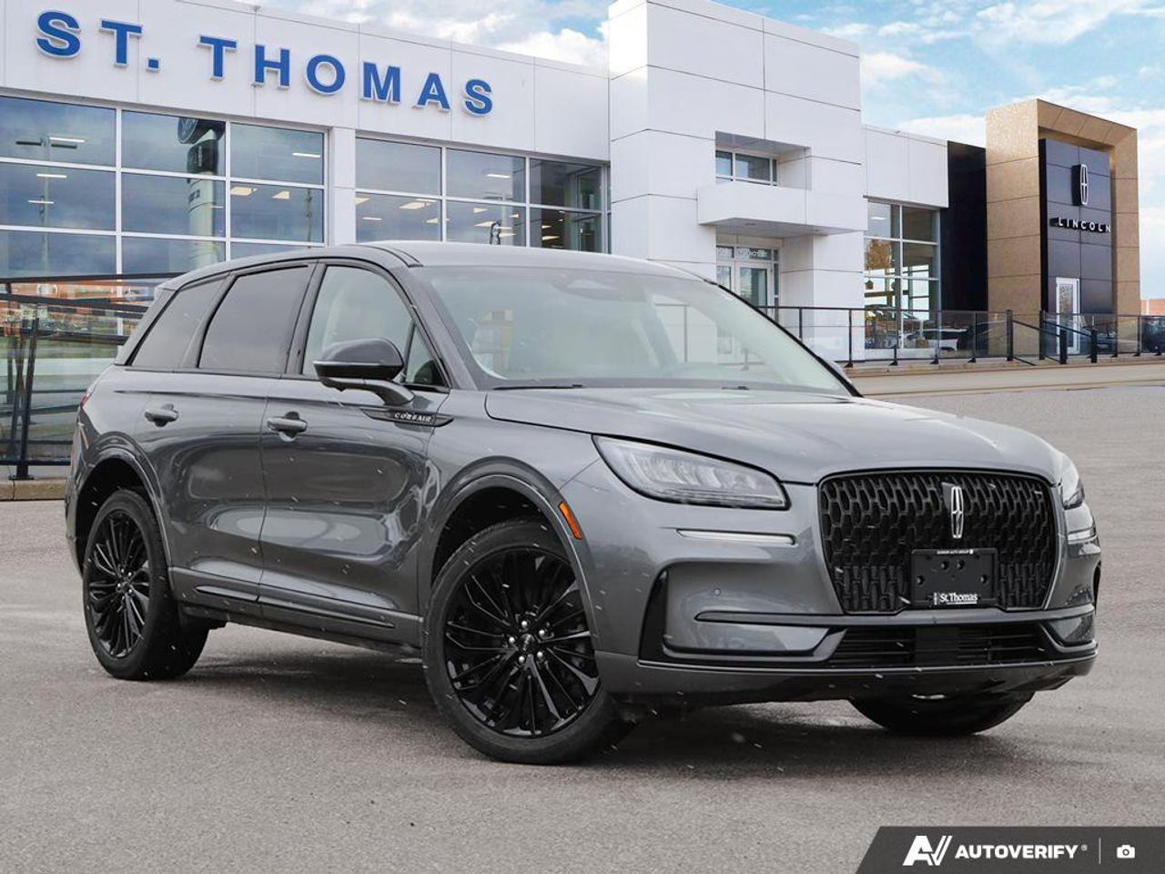 CARFAX Canada Low Kilometer<br>Recent Arrival!<br>Corsair Premiere, 4D Sport Utility, 2.0L I4, 8-Speed Automatic, AWD, Gray, 18 Bright Machined Aluminum Wheels, 60/40 EasyFold Rear Seat w/Power Seatback Release, Additional Type C USB Module in Rear Centre Console, Body-Colour Exterior Elements, Equipment Group 101A, Frameless Auto Dimming Rearview Mirror, Hands-Free Liftgate, Heated Sideview Mirrors, Heated Steering Wheel, Heated/Ventilated Driver & Front Passenger Seats, Jet Appearance Package, Micro-Perf Lincoln Soft Touch Captains Chairs, Phone As A Key, Pillar Black Exterior Elements, Power Tilt/Telescoping Steering Column w/Memory, Rain Sensing Wipers, Universal Garage Door Opener, Wheels: 20 Premium Painted Black Monochromatic, Windshield Wiper De-Icer, Wireless Charging Pad.<br><br><br>AWD<br>8-Speed Automatic 2.0L I4<br>Gray<br>CARFAX Canada No Reported Accidents