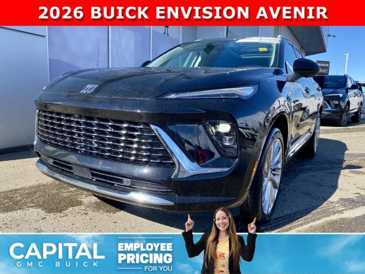 THIS 2026 Buick Envision Avenir AWD is the perfect SUV and comes loaded with options like MASSAGING SEAT, Heated and Cooled Seats, Heated Steering, Remote Start, 360 Camera, Rear Camera Mirror, Power Liftgate, Panoramic Sunroof, Heads-Up Display, Adaptive Cruise Control, Bose Stereo and so much more... CALL NOWAsk for the Internet Department for more information or book your test drive today! Text 507-585-4395 for fast answers at your fingertips!AMVIC Licensed Dealer - Licence Number B1044900