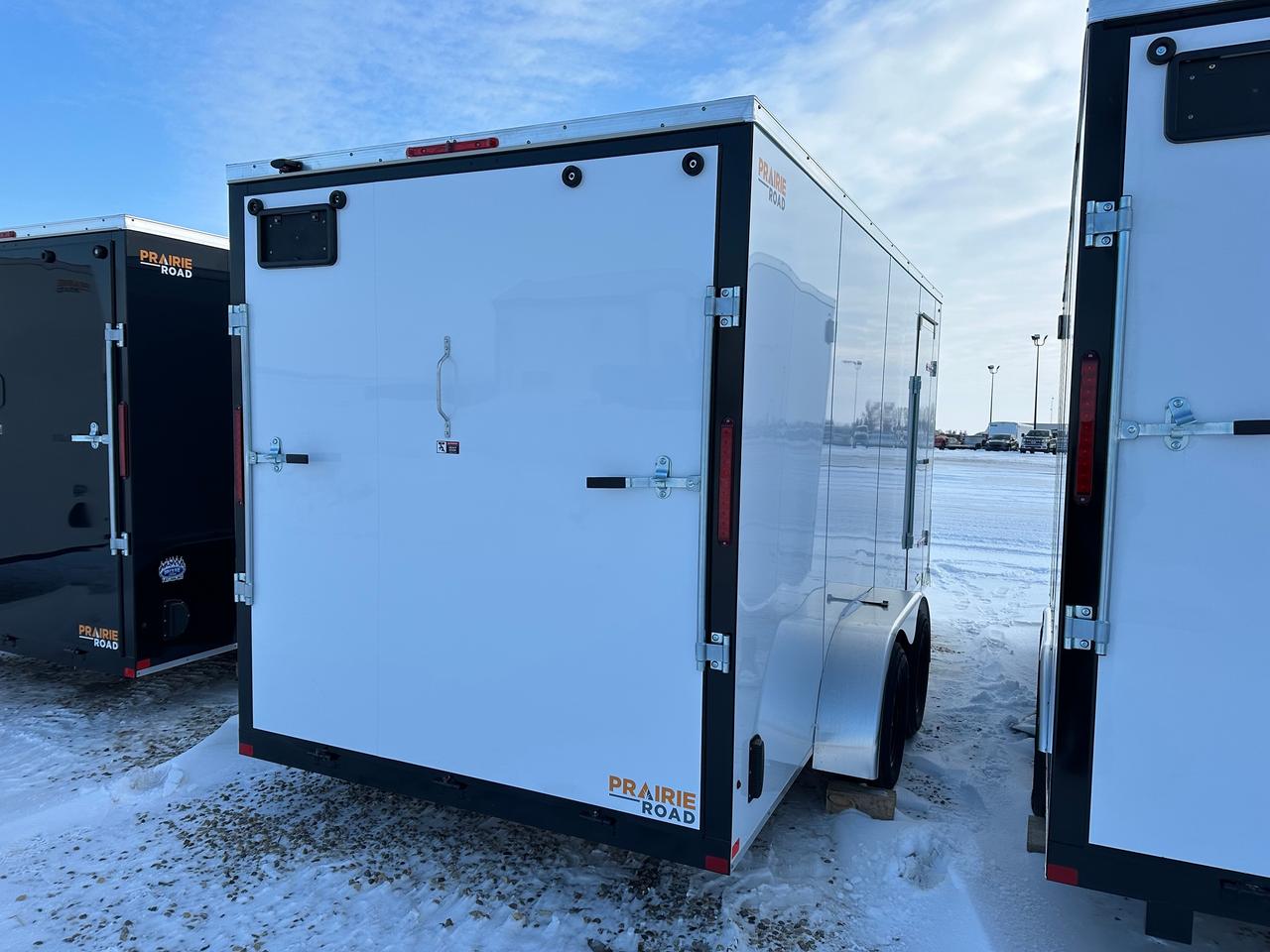 2026 Prairie Road Enclosed Cargo 7 x 16 Prairie Road Ramp Door Photo