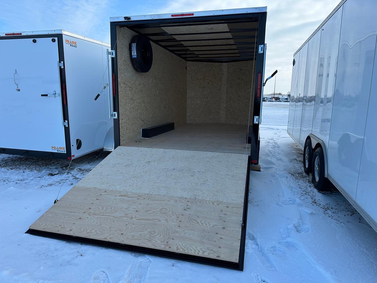 2026 Prairie Road Enclosed Cargo 8.5 x 16' Prairie Road Ramp Door Photo4