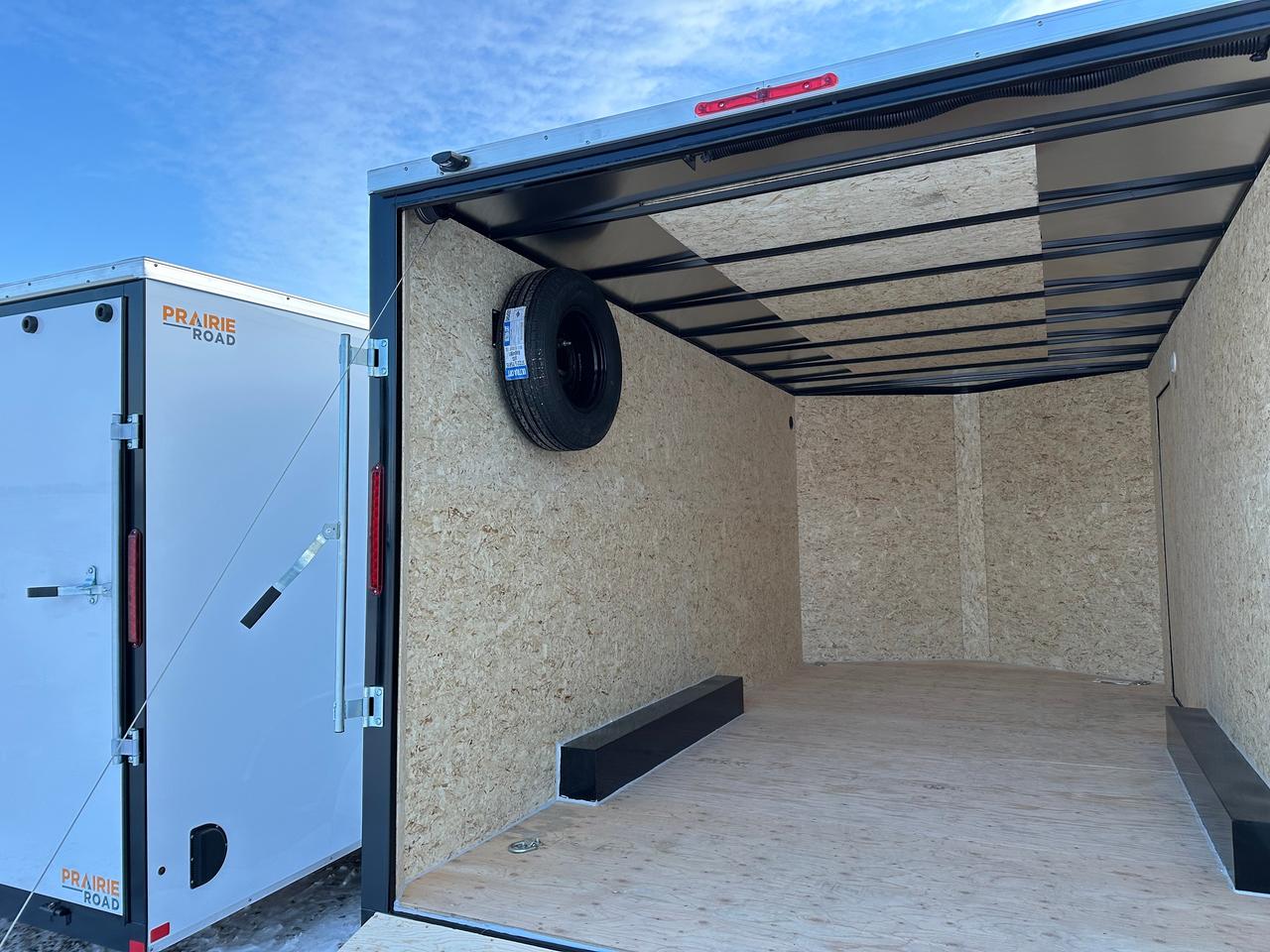 2026 Prairie Road Enclosed Cargo 8.5 x 16' Prairie Road Ramp Door Photo5