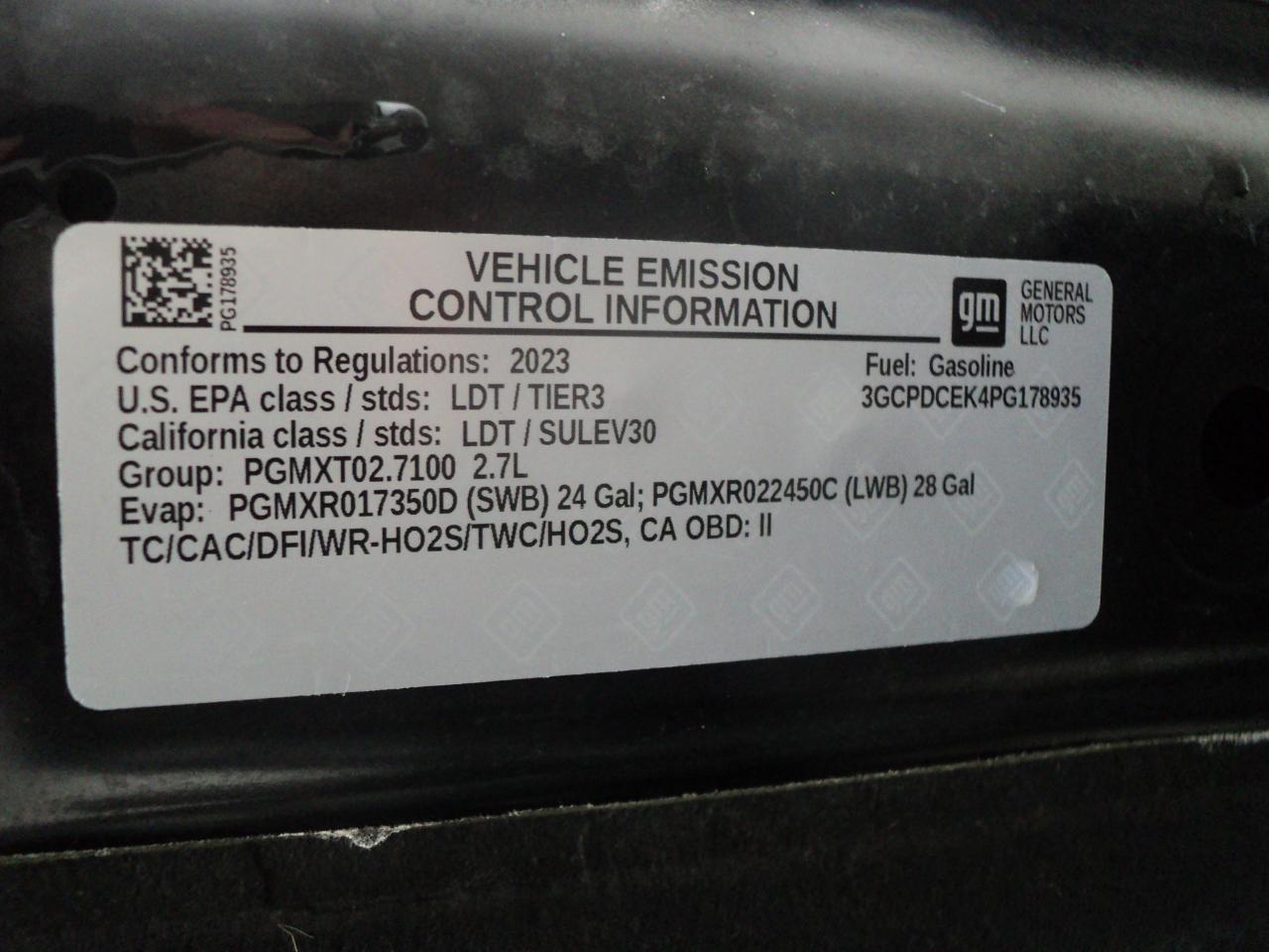 2023 Chevrolet Silverado 1500 CustomTrailBossCrewCab4WD Z71 2.7L4cylGas5'10"Box Photo