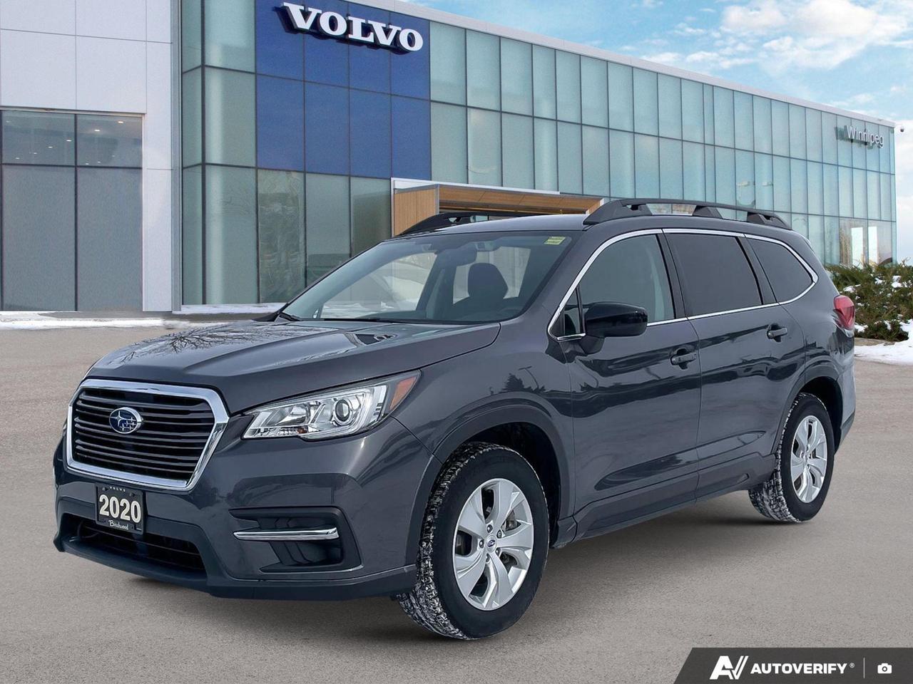 Local one owner!
Good Condition!
Experience the versatility and comfort of this 2020 Subaru Ascent Convenience! With only 84,179 km on the odometer, this SUV offers exceptional value for families seeking a reliable and spacious vehicle.

Key Features:

- All-Wheel Drive for superior traction and handling
- Spacious 8-passenger seating
- EyeSight Adaptive Cruise Control for enhanced safety
- Heated front seats with 8-way power-adjustable drivers seat
- Convenient 60-40 folding bench seats in both 2nd and 3rd rows
- Fuel-efficient 2.4L engine paired with an automatic transmission
- Comprehensive safety features including collision mitigation and driver monitoring

Dont miss out on this opportunity to own a well-equipped Subaru Ascent. Visit Volvo Cars Winnipeg today to experience this vehicle firsthand. Schedule a test drive, explore financing options, or contact our friendly sales team for more information. Your next family adventure awaits with this versatile Subaru Ascent!
Experience is Everything at Volvo Cars Winnipeg. We strive to give you a seamless experience, whether you are shopping for a vehicle, or allowing our professional parts and service teams to assist with caring for one. Providing you best-in-class experience is truly everything for us.

With extremely high reconditioning standards and a well-trained staff you can rest easy knowing we are here to answer any questions you may have!

Enjoy our exclusive benefits, including personalized pick-up/drop off services, low finance rates, extended warranties, and dedicated factory-trained Volvo technicians.

Configure and customize your purchase today at www.volvocarswinnipeg.com!

Ph: 204-452-0756
Dealer permit #5564