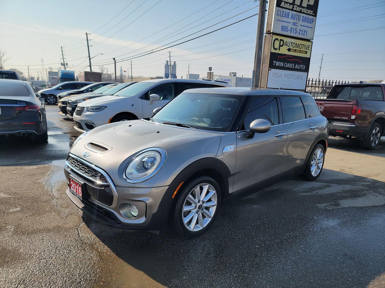 <p data-start=186 data-end=261><strong data-start=186 data-end=261>2016 MINI Cooper Clubman S &mdash; Turbocharged | Premium Feel | Fun to Drive</strong></p><p data-start=263 data-end=594>Stylish, sporty, and incredibly versatile, this <strong data-start=311 data-end=341>2016 MINI Cooper Clubman S</strong> delivers performance and practicality in one unique package. Powered by a responsive turbocharged engine and paired with MINI&rsquo;s sharp handling, this wagon offers an exciting driving experience while remaining comfortable and efficient for everyday use.</p><p data-start=596 data-end=717>Finished with MINI&rsquo;s signature premium interior design and dual rear barn doors, the Clubman stands out wherever it goes.</p><p data-start=719 data-end=742><strong data-start=719 data-end=742>Vehicle Highlights:</strong></p><ul data-start=743 data-end=1271><li data-start=743 data-end=779><p data-start=745 data-end=779>2.0L TwinPower Turbocharged Engine</p></li><li data-start=780 data-end=820><p data-start=782 data-end=820>Automatic Transmission with Sport Mode</p></li><li data-start=821 data-end=840><p data-start=823 data-end=840>Front Wheel Drive</p></li><li data-start=841 data-end=869><p data-start=843 data-end=869>Dual Rear Barn-Style Doors</p></li><li data-start=870 data-end=892><p data-start=872 data-end=892>Premium Alloy Wheels</p></li><li data-start=893 data-end=912><p data-start=895 data-end=912>Push Button Start</p></li><li data-start=913 data-end=928><p data-start=915 data-end=928>Keyless Entry</p></li><li data-start=929 data-end=956><p data-start=931 data-end=956>Dual Zone Climate Control</p></li><li data-start=957 data-end=971><p data-start=959 data-end=971>Heated Seats</p></li><li data-start=972 data-end=1024><p data-start=974 data-end=1024>Panoramic Sunroof</p></li><li data-start=1025 data-end=1053><p data-start=1027 data-end=1053>Large Infotainment Display</p></li><li data-start=1054 data-end=1102><p data-start=1056 data-end=1102>Bluetooth Hands-Free Calling & Audio Streaming</p></li><li data-start=1103 data-end=1127><p data-start=1105 data-end=1127>USB & AUX Connectivity</p></li><li data-start=1128 data-end=1161><p data-start=1130 data-end=1161>Steering Wheel Mounted Controls</p></li><li data-start=1162 data-end=1179><p data-start=1164 data-end=1179>Rearview Camera</p></li><li data-start=1180 data-end=1197><p data-start=1182 data-end=1197>Parking Sensors</p></li><li data-start=1198 data-end=1220><p data-start=1200 data-end=1220>LED Lighting Package</p></li><li data-start=1221 data-end=1271><p data-start=1223 data-end=1271>Split Folding Rear Seats &mdash; Excellent Cargo Space</p></li></ul><p data-start=1273 data-end=1521>The Clubman S blends MINI&rsquo;s iconic driving character with added space and comfort, making it perfect for commuting, weekend trips, or city driving. Unique styling combined with German engineering gives this vehicle both personality and reliability.</p><p data-start=1523 data-end=1633>A great option for buyers looking for something sporty, practical, and different from the typical compact car.</p><p><strong>Additional Certification Cost</strong>: The full certification cost for this vehicle is <strong>$790 + HST</strong>.</p><p><strong>What&rsquo;s Included with Certification</strong>:</p><ul><li>The vehicle will be delivered with a <strong>valid safety certification</strong> and a <strong>36-day safety item warranty</strong> for your peace of mind.</li><li>A <strong>fresh oil change</strong> will be performed, and all fluids will be topped up.</li><li>The vehicle will be <strong>professionally detailed</strong>, ensuring it looks and feels like new when you pick it up.</li></ul><p>At <strong>Twin Oaks Auto</strong>, we are committed to providing a <strong>hassle-free car buying experience</strong>. From your first inquiry to driving off in your new car, our goal is to get you on the road quickly and stress-free!</p><p><strong>Financing Options Available!</strong><br>Flexible financing options are available to suit your needs. Contact us for more details.</p><p><strong>Contact Us Today</strong>:<br>📞 <strong>Call Us</strong>: 905-339-3330<br>📍 <strong>Location</strong>: 2470 Royal Windsor Drive, Oakville, Ontario, L6J 7Y2</p><p><br>(Conveniently located between Ford Drive and Winston Churchill Blvd.)</p><p><strong>More Information</strong>:<br>Visit our website at <strong><a href=http://www.twinoaksauto.com>TwinOaksAuto.com</a></strong> to view additional pictures, explore our inventory, and access CARFAX reports.</p><p>&nbsp;</p>