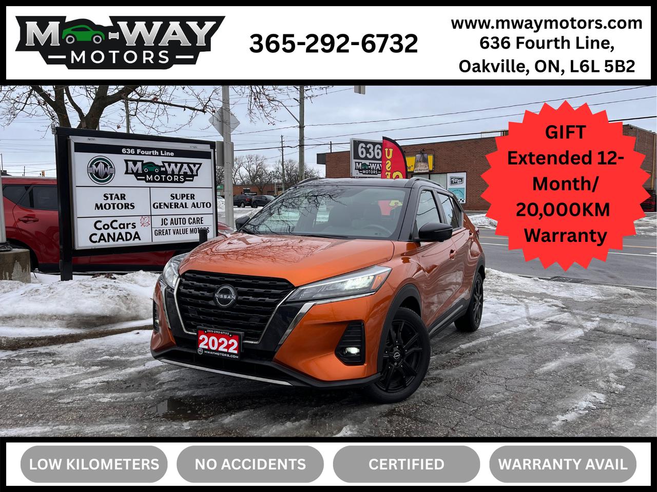 Used 2022 Nissan Kicks SR ONE OWNER NO ACCIDENTS FULLY LOADED WARRANTY for sale in Oakville, ON