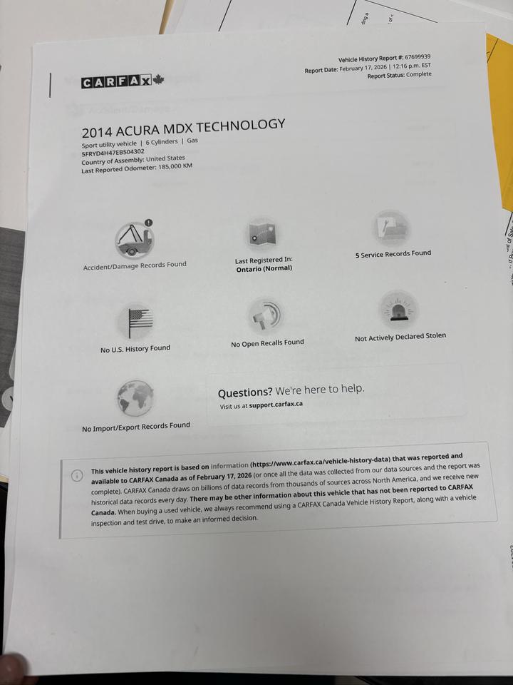 2014 Acura MDX Nav Pkg Photo