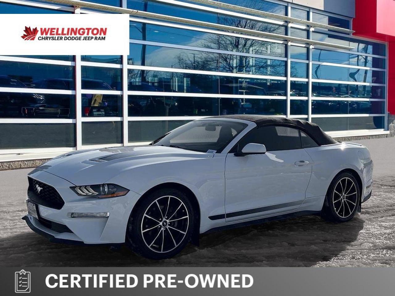 2020 Ford Mustang EcoBoost Convertible - Wheel & Stripe PKG | Auto | Reverse Camera | Summer Fun!! Photo0