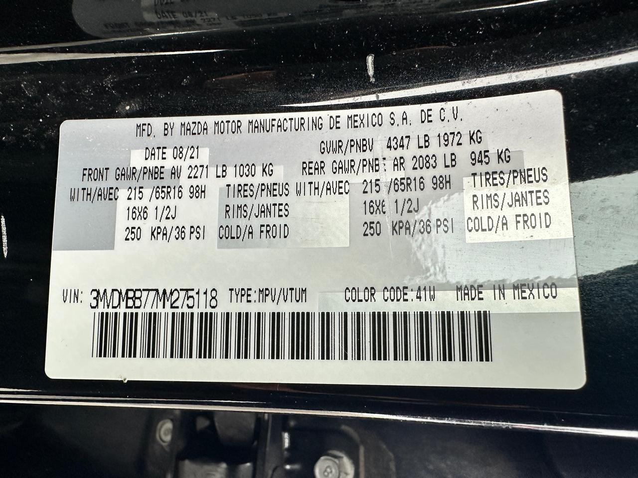 2021 Mazda CX-30 GX-AWD HTD Cloth Bluetooth CarPlay RearCam Alloys Photo