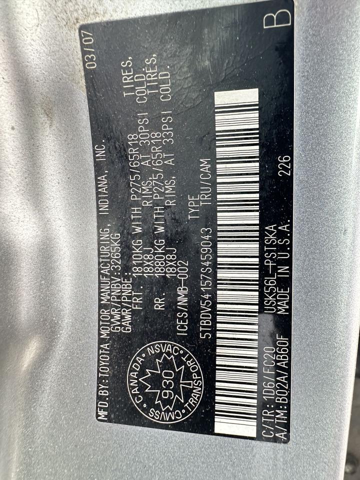 2007 Toyota Tundra SR5, MINT CONDITION, 4X4, 5.7 V8, CERTIFIED Photo