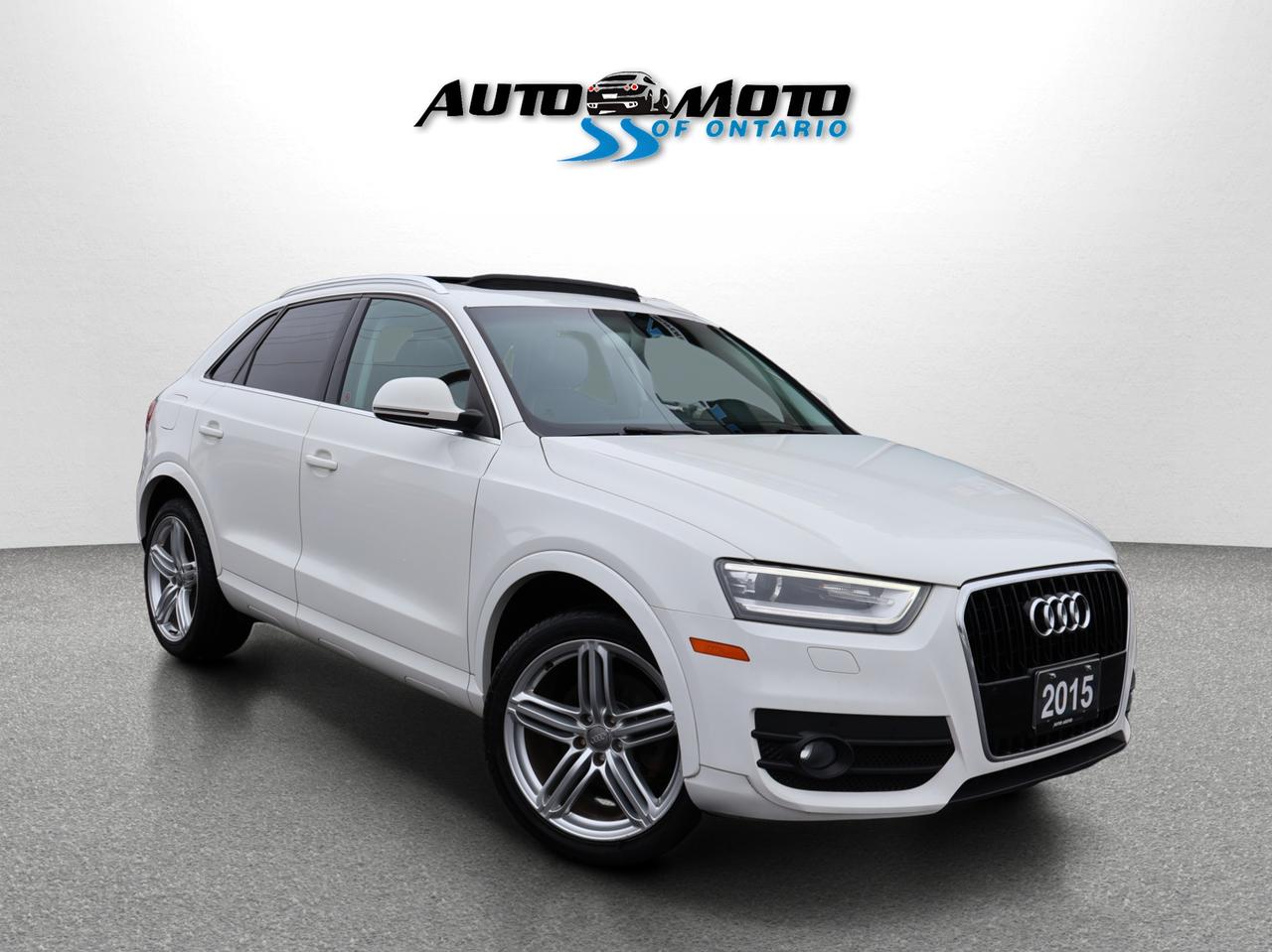 <p>*SAFETY INCLUDED*26 SERVICE RECORDS*LOCAL ONTARIO CAR<span>* </span><span>Nice </span><span>Clean Audi Q3 Tech 2.0L 4Cyl Quattro AWD with Automatic Transmission. White on Black Leather Interior. Fully Loaded with: Power Windows, Power Locks, Power Heated Mirrors, AUX, AC, Dual Climate Control, Alloys, Heated Leather Front Seats, Keyless Entry, Steering Mounted Controls, Power Sport Front Heated Seat, Bluetooth</span><span>, Panoramic Roof, Back Up Camera, Parking Sensors, Premium BOSE Audio System</span><span>, Push to Start, Power Tail Gate, Roof Rack, Navigation System, </span><span>and ALL THE POWER OPTIONS!! </span></p><pre><p><span>-------------------------------------------------</span><br><span>Financing options are available start from 6.29% with $0 Down payment O.A.C.</span><br><span>-------------------------------------------------</span><br><span>SAFETY CERTIFICATION INCLUDED*** Vehicle comes with: Safety Certification, and Car Fax Report ALL INCLUDED!! At no extra cost to you!! Dont miss this opportunity to own a high-quality, pre-owned vehicle. </span><br><span>-------------------------------------------------</span><br><span>Additionally, our vehicles qualify for up to 4 years of extended warranty. Please speak to your sales representative for more information.</span><br><span>-------------------------------------------------</span><br><span>We are open Monday to Saturday from 10am - 6pm, Sundays Closed.</span><br><span>-------------------------------------------------</span><br><span>We also welcome trade-ins, with on-site buyers available to estimate your vehicle on the same day.</span><br><span>-------------------------------------------------</span><br><span>Visit us at 3219 Harvester Road, Burlington, L7N 3N8 or call us at Nine O Five-281-2255 for more information.</span><br><span>------------------------------------------------</span><br><span>Check our inventory at www automotoinc ca</span></p></pre>