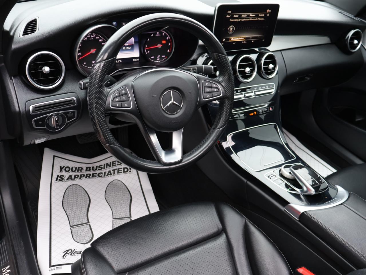 2017 Mercedes-Benz C-Class C300 4MATIC Sedan CAMERA NAV BLUETOOTH LEATHER HEATED SEATS SUNROOF CRUISE ALLOYS Photo