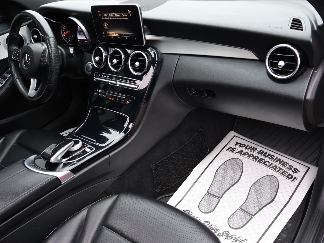 2017 Mercedes-Benz C-Class C300 4MATIC Sedan CAMERA NAV BLUETOOTH LEATHER HEATED SEATS SUNROOF CRUISE ALLOYS Photo