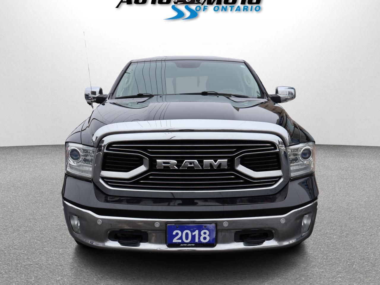 2018 RAM 1500 Longhorn Crew Cab LWB 4WD CAMERA NAV BLUETOOTH LEATHER HEATED SEATS SUNROOF CRUISE ALLOYS Photo