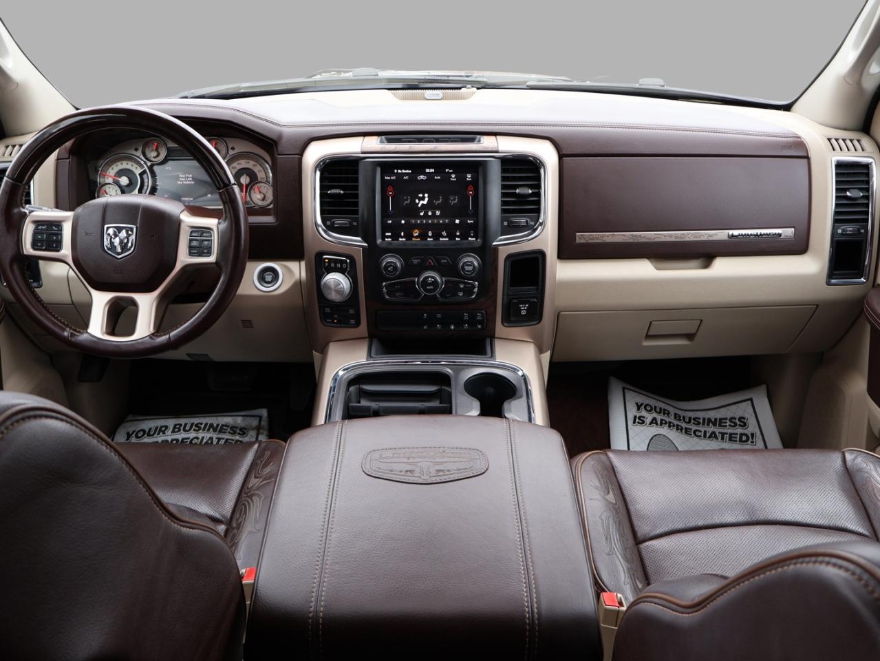 2018 RAM 1500 Longhorn Crew Cab LWB 4WD CAMERA NAV BLUETOOTH LEATHER HEATED SEATS SUNROOF CRUISE ALLOYS Photo