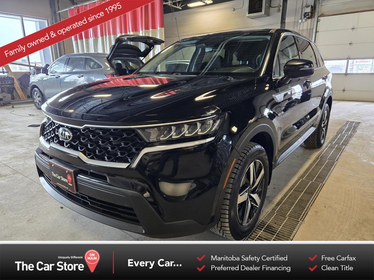 2021 Kia Sorento LX Premium AWD  7 Passenger | One Owner | No Accidents | 35,000 km | Factory Warranty Remaining 
 Key Features: 
 All-Wheel Drive 
 7-Passenger Seating 
 LX Premium Trim 
 Power Drivers Seat 
 Heated Front Seats & Heated Steering Wheel 
 Driver Assistance: Blind-Spot Monitoring & Lane Keep Assist 
 Apple CarPlay & Android Auto 
 Backup Camera 
 Dual-Zone Climate Control 
 One Owner 
 Off-Lease, No Accidents 
 Ultra-Low Kilometres (35,000 km) 
 Factory Warranty Remaining 
 
 
 Practical, Modern, and Easy to Live With: 
 The Sorento offers usable third-row seating without stepping into a full-size SUV. Its comfortable, efficient, and sized well for families who need flexibility but dont want something oversized. 
 
 
 Low Kilometres and Clean History: 
 This one-owner off-lease example has no accident history and just 35,000 km. 
 
 
 Our Take: 
 For someone who wants AWD capability, 7-passenger space, and warranty coverage still in place, this Sorento represents a great option. 
 
 
 We are a local Family Owned business and we try to do things a little different. 
 
 At The Car Store on Main every vehicle is Manitoba Safety Certified. 
 Every vehicle sold is eligible for the Advantage Plan: 
 30 Day Warranty on all MB Safety certificate related items. 
 CarFax Vehicle History Report 
 2 sets of Keys 
 Wholesale access to all other Miscellaneous Accessories (i.e. Wtr Tires, Remote Starr, all misc vehicle accessories/parts, etc...) 
 And of course a Full tank of Gas. 
 
 There is no Gimmicks or games, we are always aggressive on our prices and try to separate ourselves from the rest. 
 We also have an on-site Certified Banker who shops to get the best possible interest rates in with all Major Banks and Credit Unions! 
 
 Come to our Brand New modern showroom and see what makes us Uniquely Different! 
 
 Located on Main St. just North of Chief Peguis Trail. 
 
 To schedule an appointment call us directly at 204-669-1248 or email sales@thecarstore.ca 
 
 The Car Store on Main 
 -Uniquely Different- 
 
 www.thecarstore.ca 
 Local: 204-669-1248 
 Toll Free: 877-634-2975 
 
 A local family owned business unlike typical car lots, there are no pressure tactics, no games, no gimmicks, no Sales Manager, General Manager or Used Car Manager, just straight answers and fair deals all the time! 
 
 *PRICE DOES NOT INCLUDE TAXES (G.S.T & P.S.T) 
 Dealer Permit # 4481