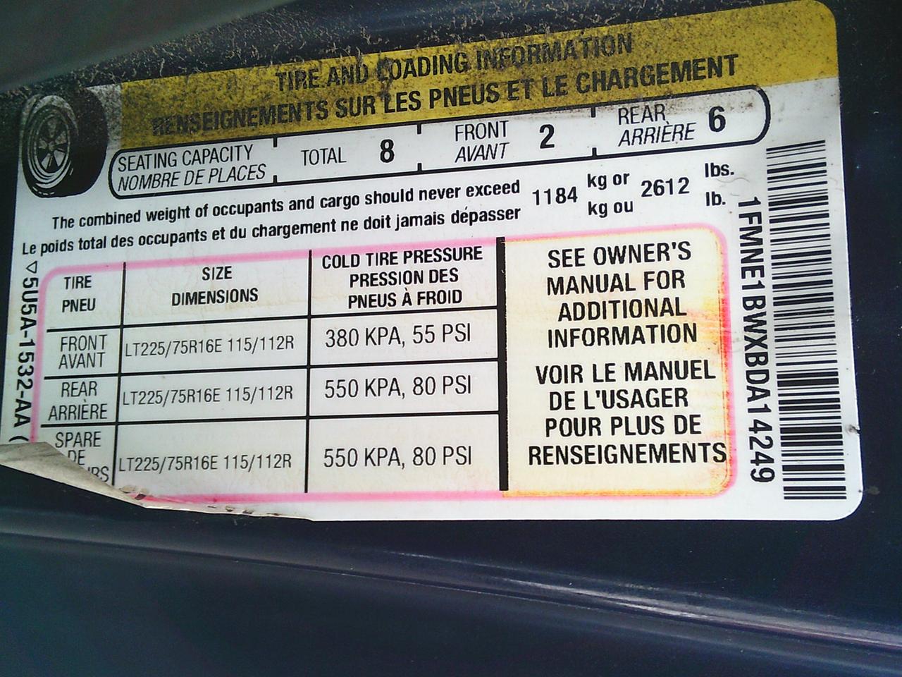 2011 Ford Club Wagon E-150 Passenger XL Photo