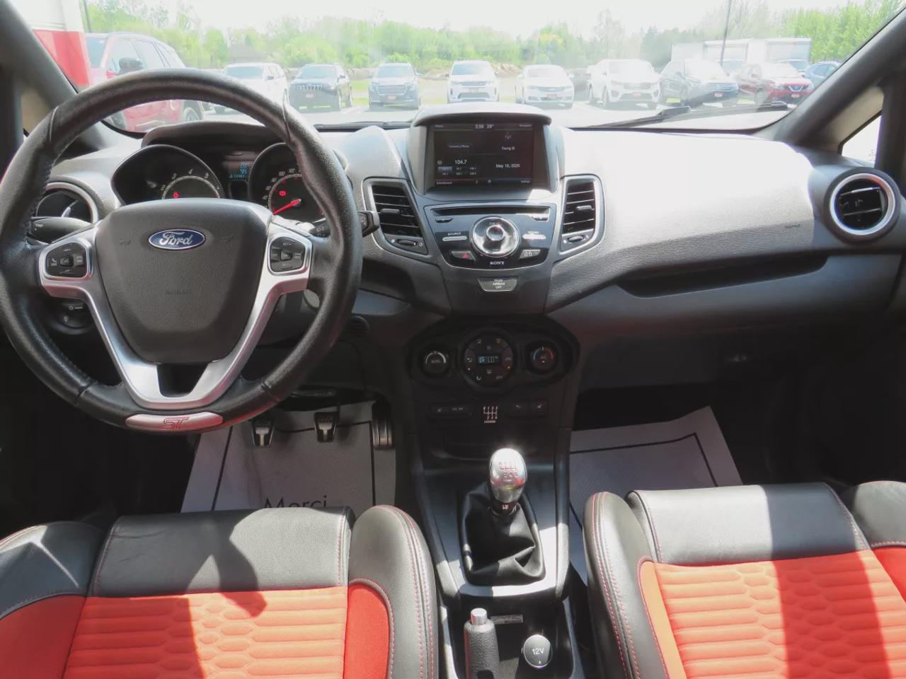 2014 Ford Fiesta ST | Clean Carfax | Manual Transmission | Alloy Rims | Nav |Reverse Camera in Rear View Mirror | Sunroof | A/C | Photo