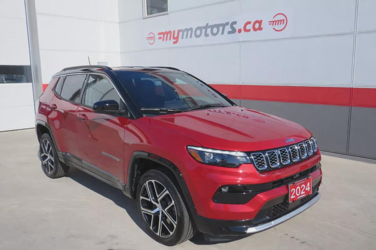 2024 Jeep Compass Limited  | Low Km | Clean Title | No Accidents | Alloy Rims | Fog Lights | Remote Start | Leather | Navigation | Blind Spot Monitoring | Power Seats | 360 Degree Reverse Camera | Push Button Start | Power Tailgate | Wireless Charging | Heated Seats Photo0