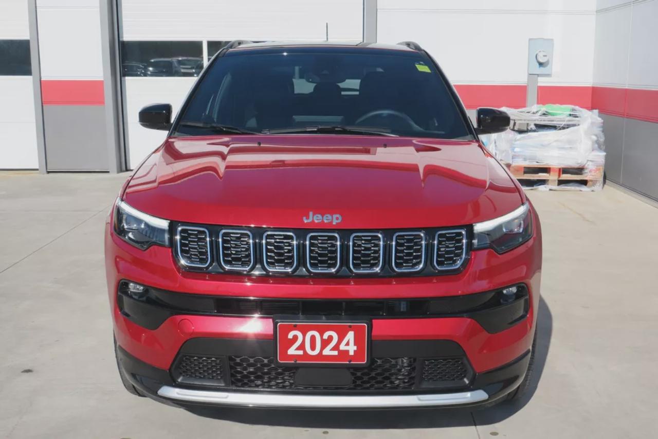 2024 Jeep Compass Limited  | Low Km | Clean Title | No Accidents | Alloy Rims | Fog Lights | Remote Start | Leather | Navigation | Blind Spot Monitoring | Power Seats | 360 Degree Reverse Camera | Push Button Start | Power Tailgate | Wireless Charging | Heated Seats Photo