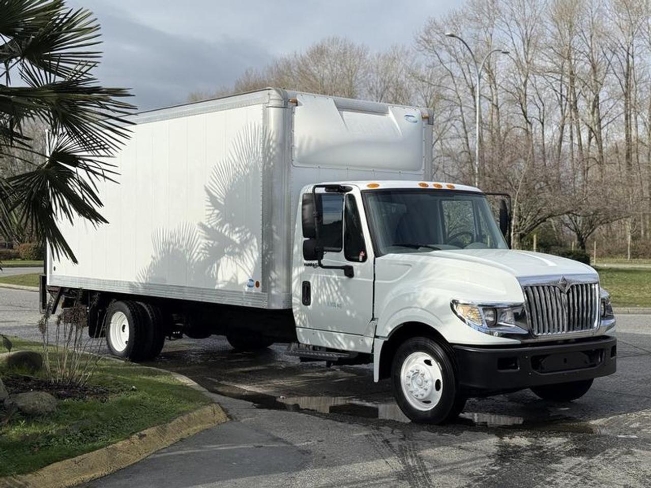 This 2014 International TerraStar cube van is powered by a 6.4L diesel inline-6 paired with an automatic transmission and 4x2 drivetrain, and is equipped with hydraulic brakes and an exhaust brake. It features a 16-foot cargo box with a power tailgate for easier loading and unloading, with box dimensions measuring approximately 16 feet long, 7.5 feet wide, and 7 feet high. Additional equipment includes cruise control, air conditioning and heat, AM/FM radio, and power windows and door locks. Finished in white with a grey cloth interior, this truck offers a practical and straightforward setup suitable for delivery, service, or commercial applications. This item is currently OFFSITE. You must register an appointment with our office to schedule an offsite viewing. Appointments must be made a minimum of one business day in advance (and as defined by the days that Repo.com is open for business) before your appointment can be scheduled and confirmed. We may, at our own discretion, instead opt to transport smaller items to Repo.coms main yard for viewing purposes.  $37,880.00 plus $375 processing fee, $38,255.00 total payment obligation before taxes.   Listing report, warranty, contract commitment cancellation fee, financing available on approved credit (some limitations and exceptions may apply). All above specifications and information is considered to be accurate but is not guaranteed and no opinion or advice is given as to whether this item should be purchased. We do not allow test drives due to theft, fraud, acts of vandalism and undetectable impaired driving. Instead we provide the following benefits: Complimentary Warranty (with options to extend), Limited Money Back Satisfaction Guarantee on Fully Completed Contracts, Contract Commitment Cancellation, and an Open-Ended Sell-Back Option. Ask seller for details or call 604-522-REPO(7376) to confirm listing availability.