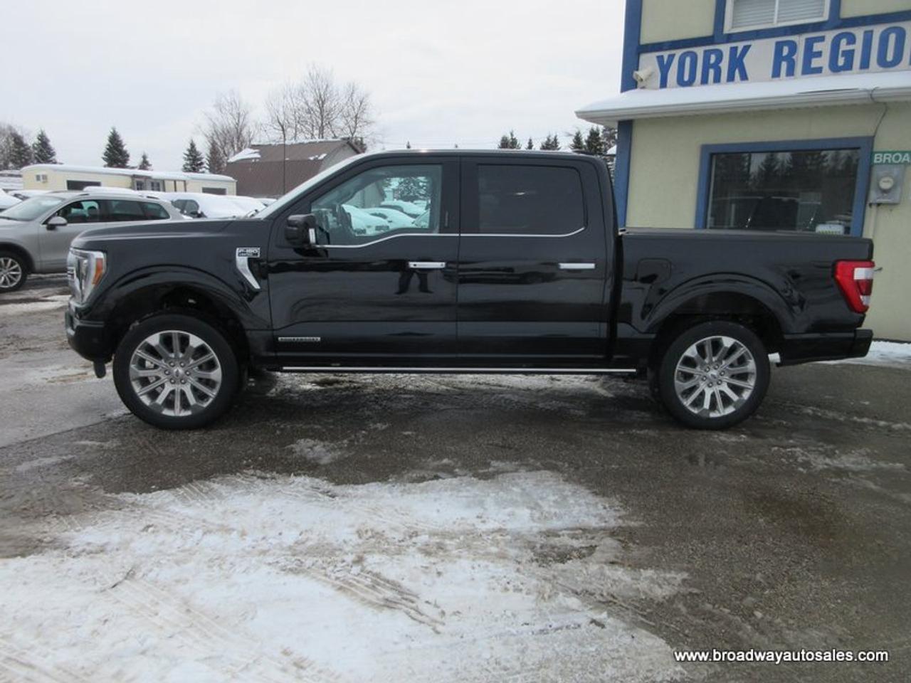 2022 Ford F-150 FUEL EFFICIENT LIMITED-EDITION 5 PASSENGER 3.5L - HYBRID.. 4X4.. CREW-CAB.. SHORTY.. NAVIGATION.. PANORAMIC SUNROOF.. LEATHER.. HEATED SEATS & WHEEL.. Photo