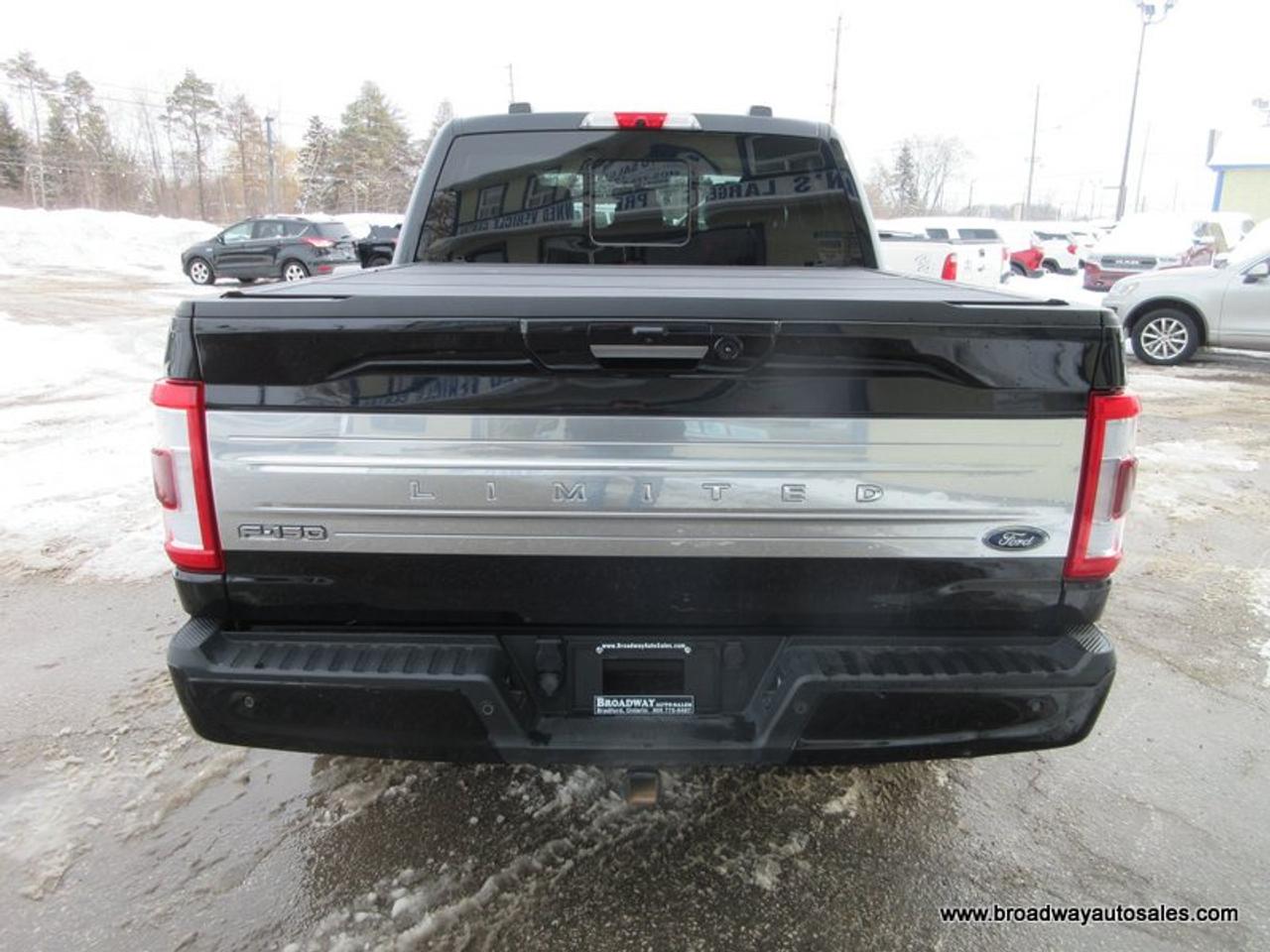 2022 Ford F-150 FUEL EFFICIENT LIMITED-EDITION 5 PASSENGER 3.5L - HYBRID.. 4X4.. CREW-CAB.. SHORTY.. NAVIGATION.. PANORAMIC SUNROOF.. LEATHER.. HEATED SEATS & WHEEL.. Photo