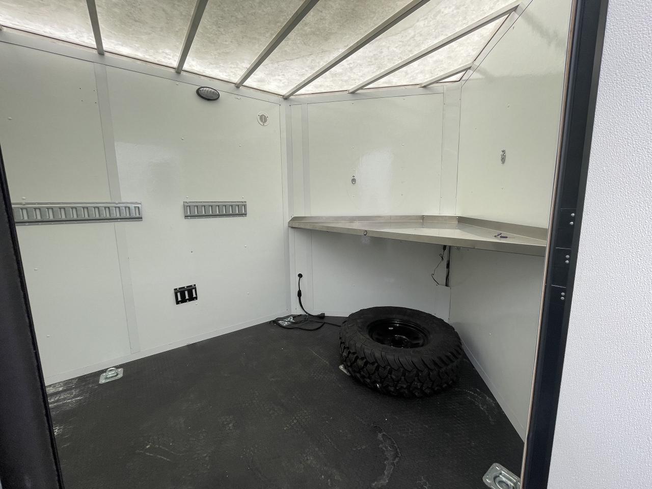 2024 Canadian Trailer Company 7x14 V Nose Cargo Trailer Aluminum Tandem Axle Photo8