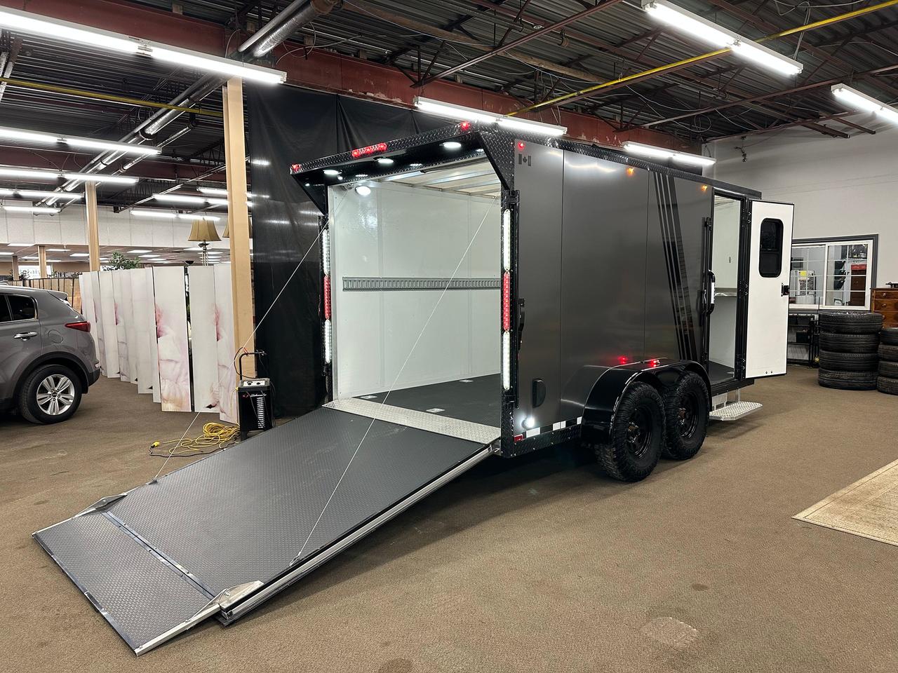 2024 Canadian Trailer Company 7x14 V Nose Cargo Trailer 