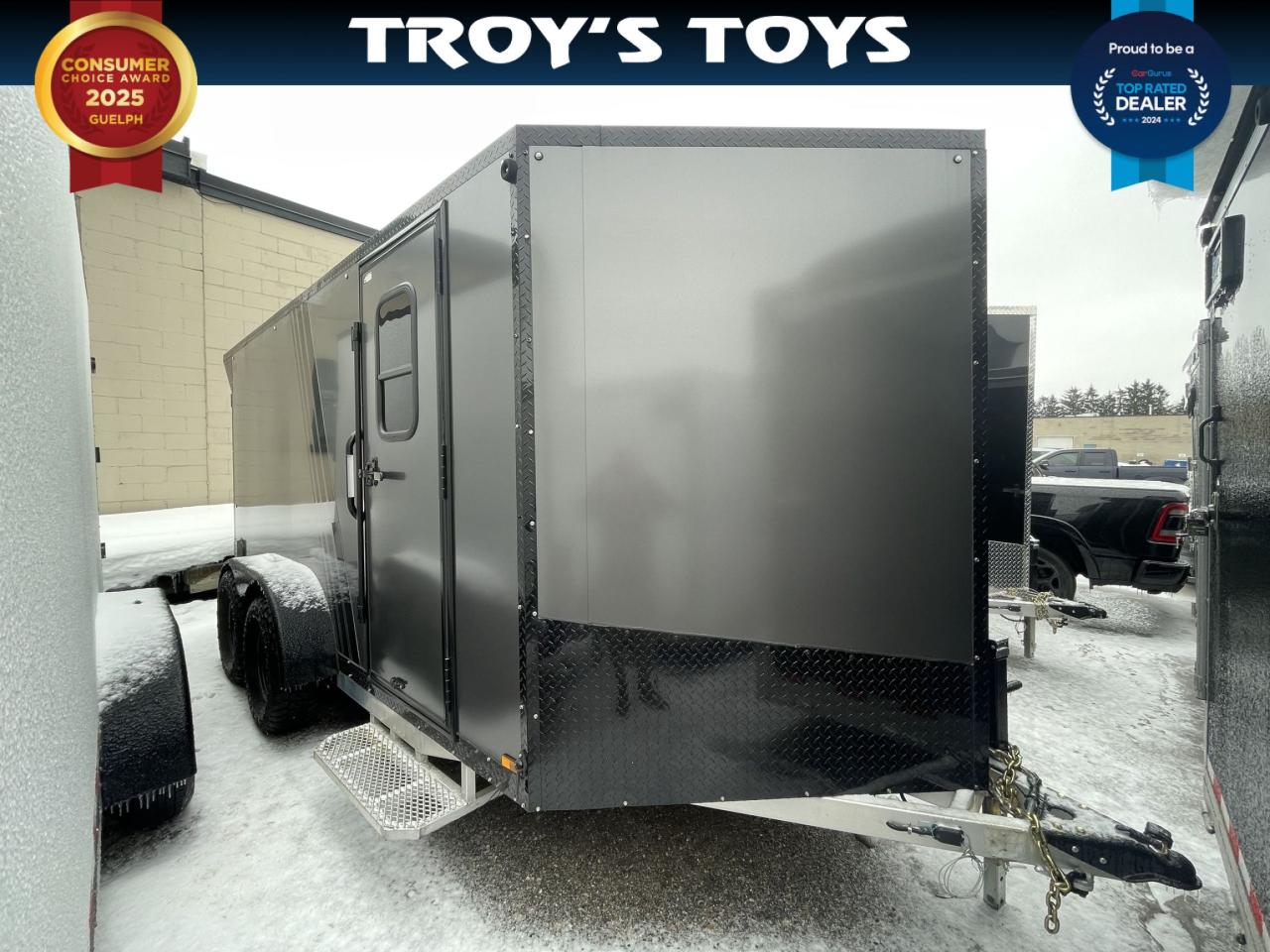 2024 Canadian Trailer Company 7x14 V Nose Cargo Trailer Aluminum Tandem Axle