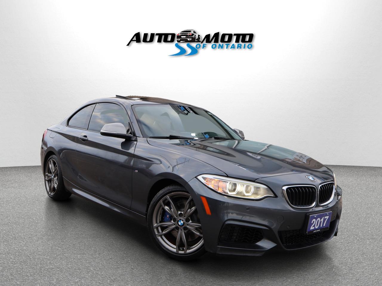2017 BMW 2-Series V6 M240i X-Drive AWD CERTIFIED CAMERA NAV BLUETOOTH LEATHER HEATED SEATS CRUISE ALLOYS Photo0