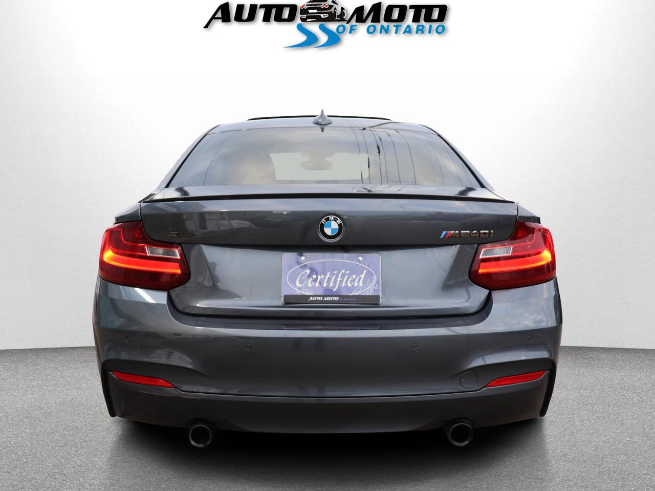 2017 BMW 2-Series V6 M240i X-Drive AWD CERTIFIED CAMERA NAV BLUETOOTH LEATHER HEATED SEATS CRUISE ALLOYS Photo