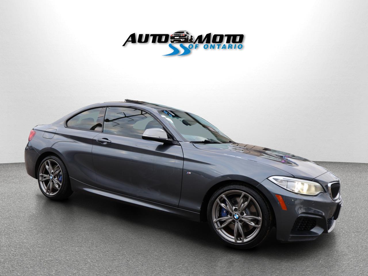 2017 BMW 2-Series V6 M240i X-Drive AWD CERTIFIED CAMERA NAV BLUETOOTH LEATHER HEATED SEATS CRUISE ALLOYS Photo