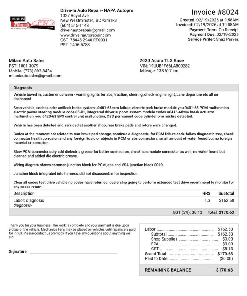 2020 Acura TLX Tech A-Spec - Photo #23