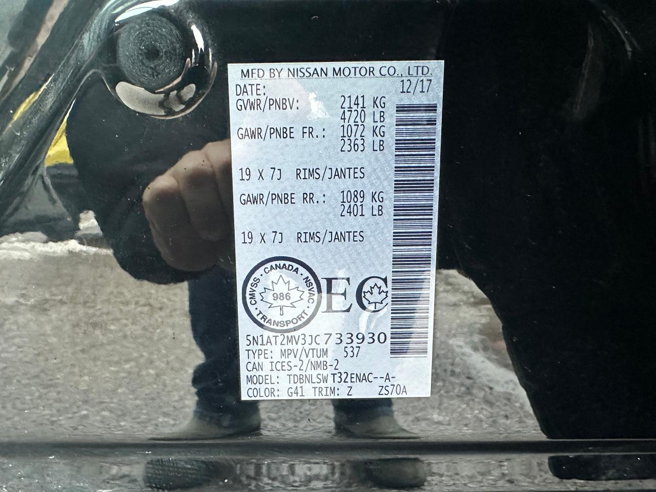 2018 Nissan Rogue SL AWD HeatedLeather PanoRoof NAV BOSE 360-Camera Photo