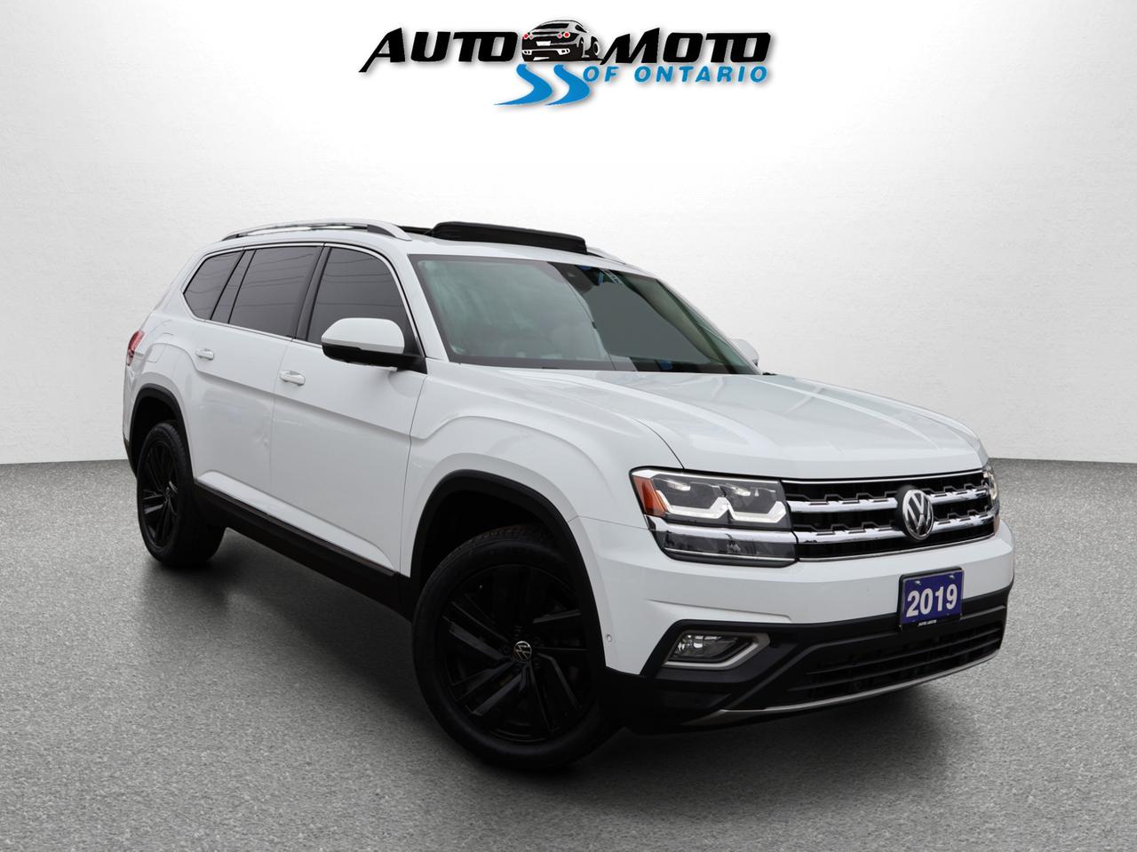 2019 Volkswagen Atlas V6 EXECLINE PREMIUM AWD CERTIFIED *SERVICE RECORDS* CAMERA NAV BLUETOOTH LEATHER HEATED SEATS PANO ROOF CRUISE ALLOYS Photo