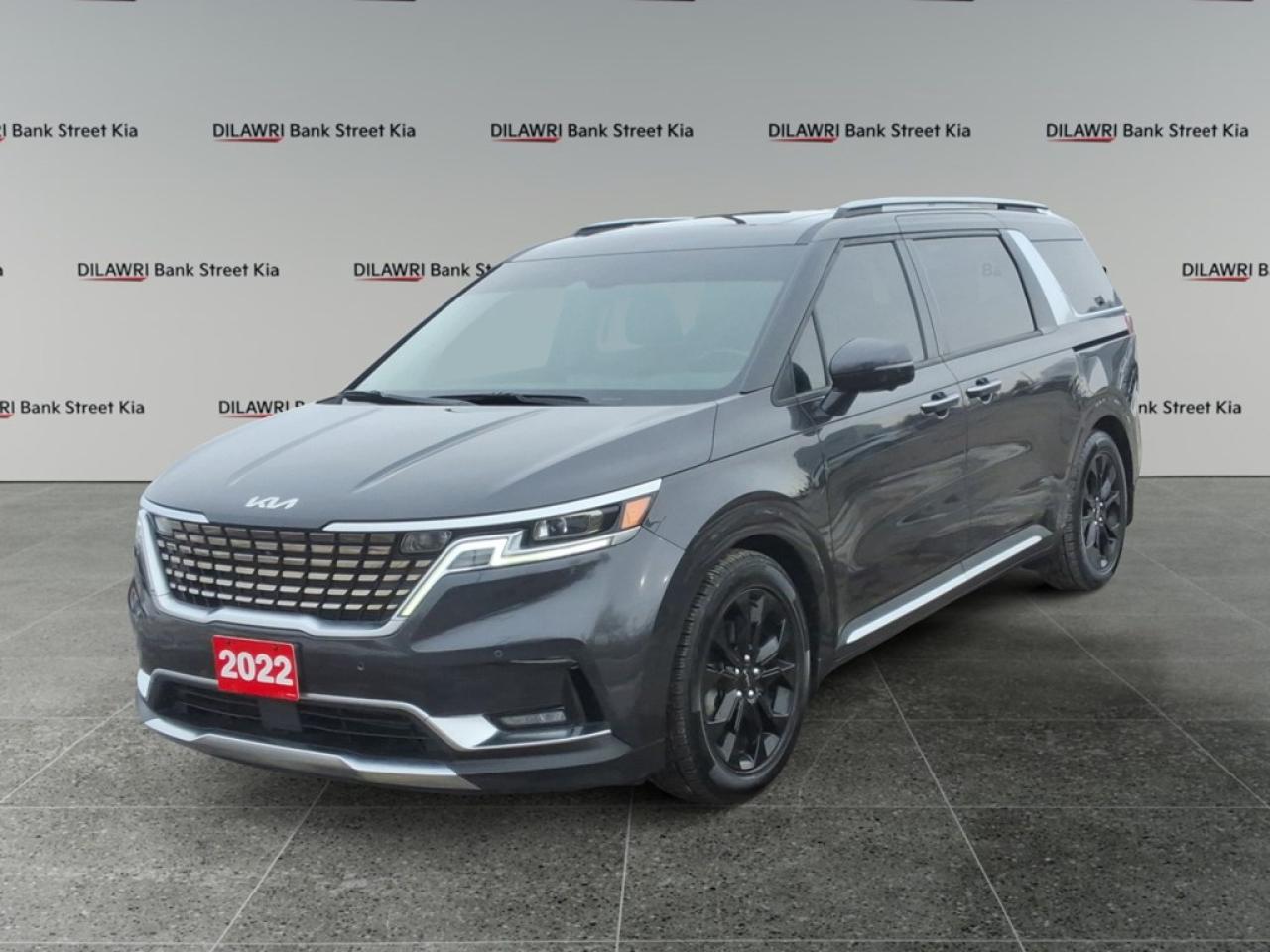 *** CASH PURCHASE PRICE $43500*** Step into the 2022 Kia Carnival SX, a stunning black van designed for families who seek comfort and style. With its FWD drivetrain and precise handling, this vehicle ensures a smooth and responsive drive. The exterior boasts sleek lines complemented by elegant alloy wheels that capture attention on every street. Inside, youll find a thoughtfully designed interior featuring leather seats, a spacious cabin, and user-friendly controls that create a refined driving experience. The sunroof/moonroof adds a touch of luxury, allowing natural light to illuminate the plush interior. Equipped with advanced technology, the Kia Carnival SX keeps you seamlessly connected through its Bluetooth connection and smart device integration. The state-of-the-art navigation system ensures youre always on the right track, while safety features like brake assist, lane assist, and parking sensors provide peace of mind on busy roads. Supportive features include a backup camera, keyless entry, and remote start for added convenience. This vehicle is ideal for families and individuals who prioritize space and modern amenities. Dont miss the opportunity to own this superb 2022 Kia Carnival SX. Contact our dealership today for more information and to arrange your test drive!