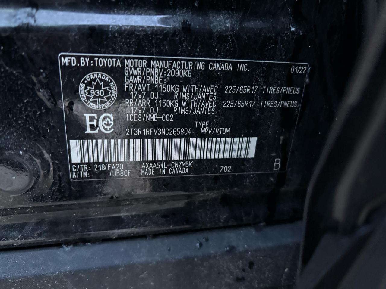 2022 Toyota RAV4 XLE AWD Photo