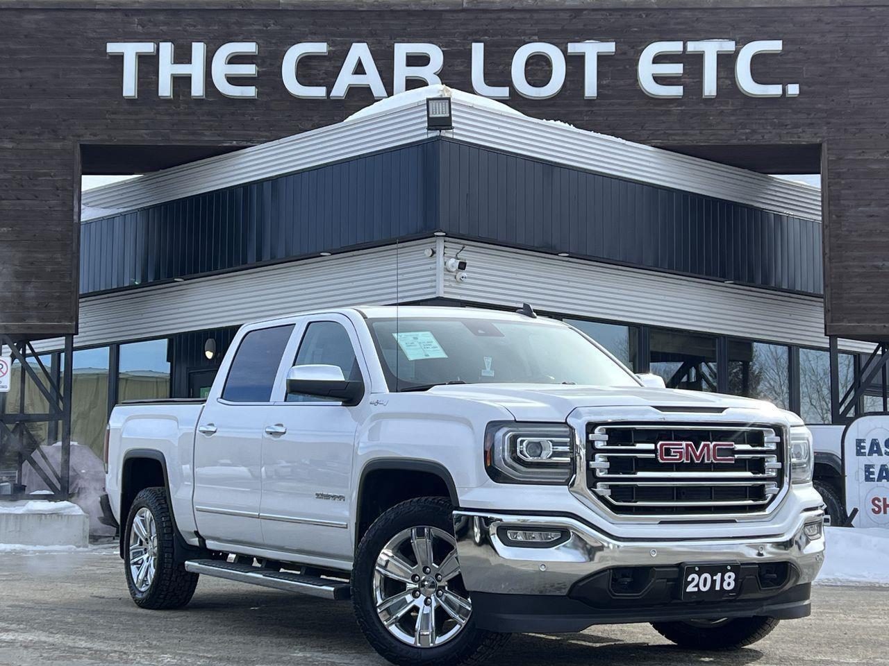 2018 GMC Sierra 1500 SLT 4X4, MOONROOF, HEATED STEERING WHEEL, HEATED LEATHER SEATS, BACK UP CAM, NAV!! Photo