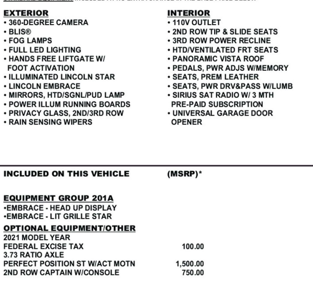 2021 Lincoln Navigator RESERVE | 7 PASS | HUD | 22 IN Photo
