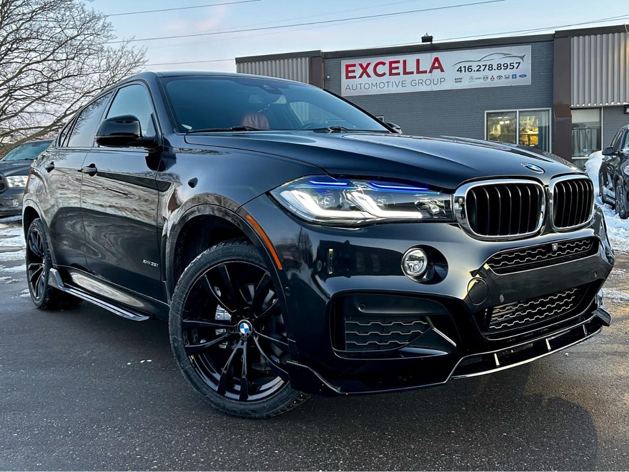 2017 BMW X6 Red leather / Blind spot / M package / Aero Kit Photo0