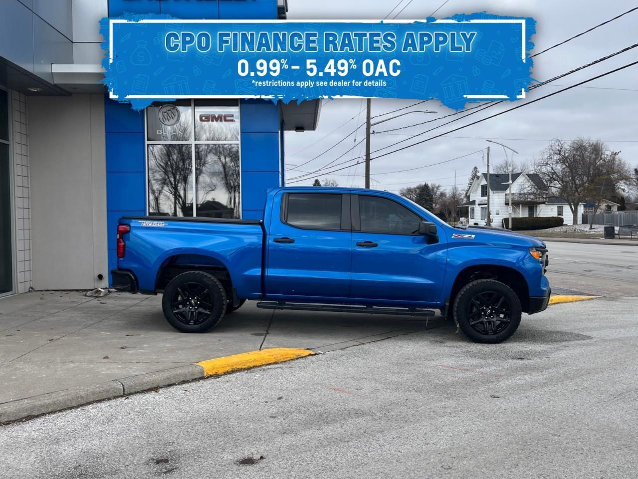 2022 Chevrolet Silverado 1500 Custom Trail Boss CPO Rates 0.99%-5.49% OAC Photo3