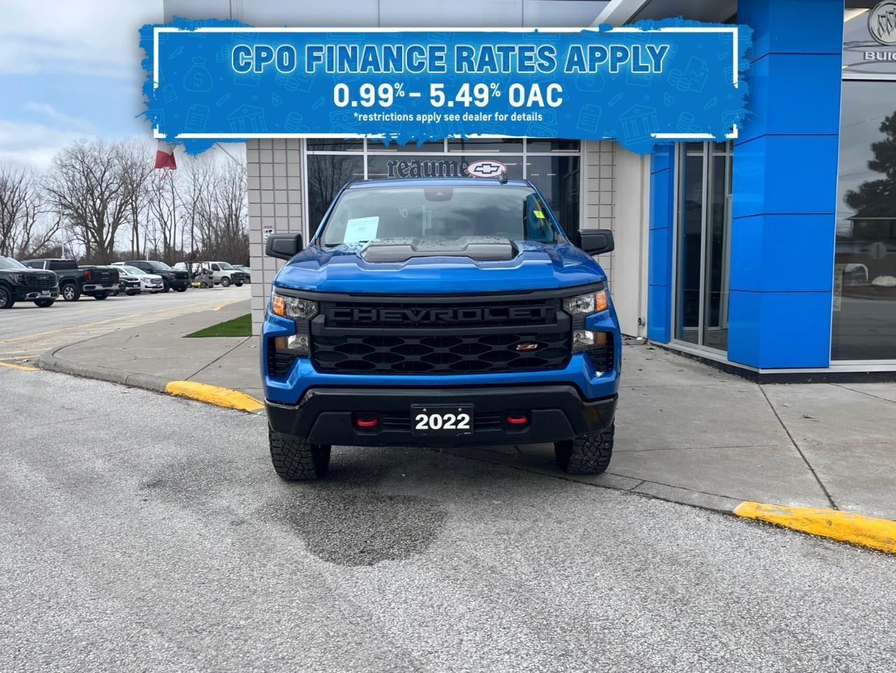 2022 Chevrolet Silverado 1500 Custom Trail Boss CPO Rates 0.99%-5.49% OAC Photo