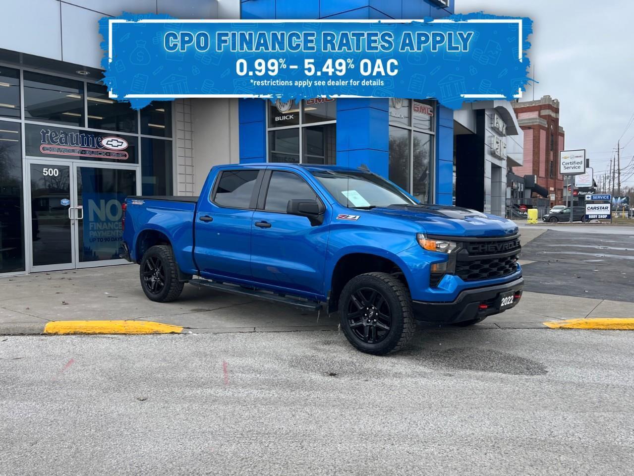 2022 Chevrolet Silverado 1500 Custom Trail Boss CPO Rates 0.99%-5.49% OAC Photo2