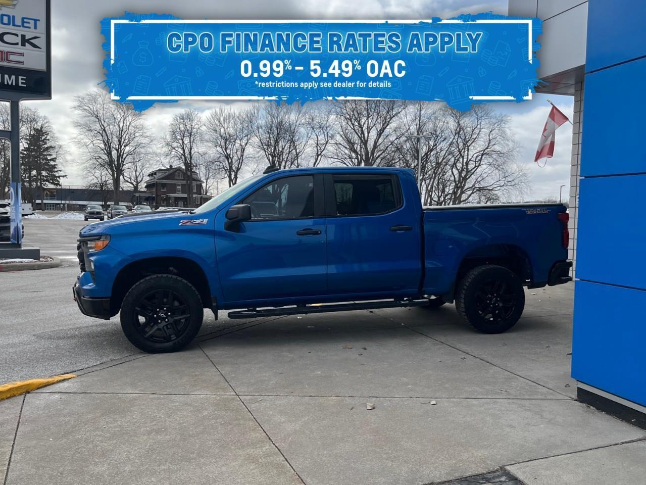 2022 Chevrolet Silverado 1500 Custom Trail Boss CPO Rates 0.99%-5.49% OAC Photo