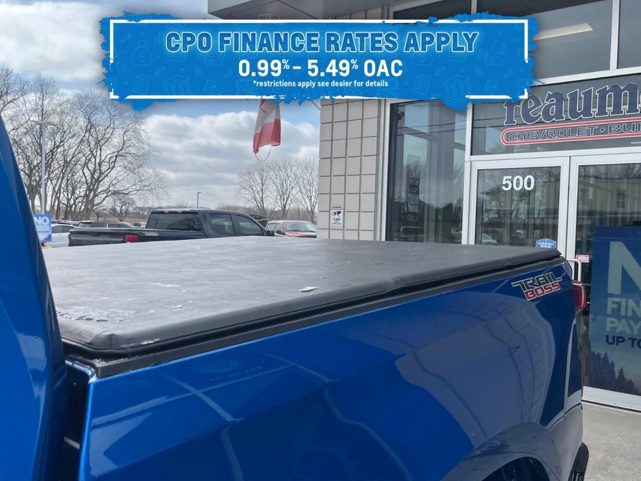 2022 Chevrolet Silverado 1500 Custom Trail Boss CPO Rates 0.99%-5.49% OAC Photo